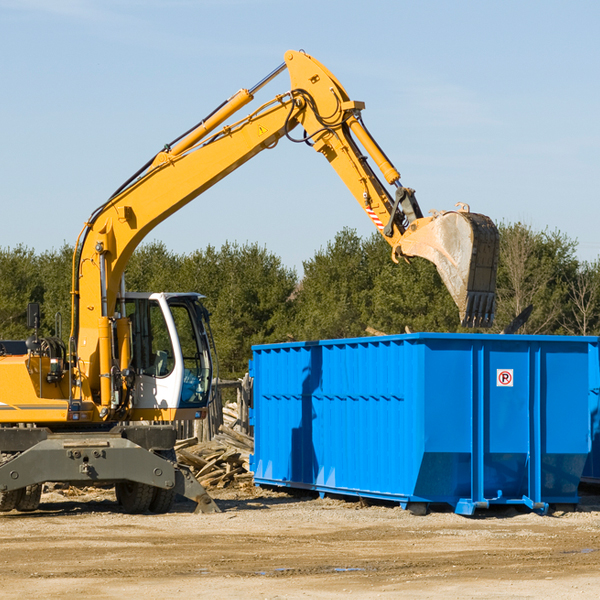 can i choose the location where the residential dumpster will be placed in South Pottstown PA